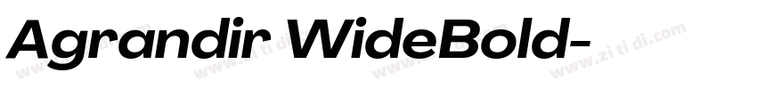 Agrandir WideBold字体转换